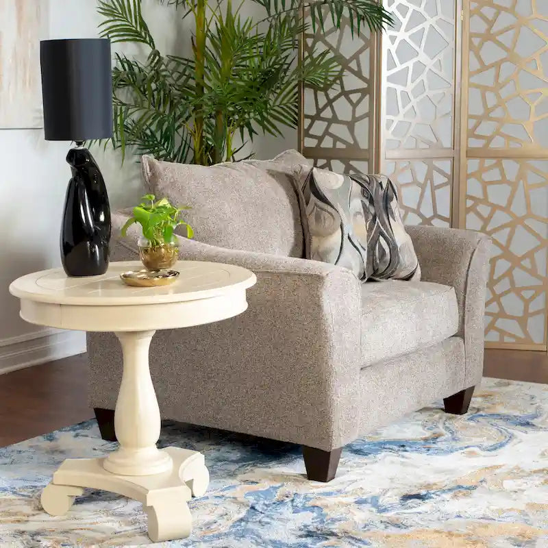 Fauteuil d'appoint dossier coussins tissu contemporain Camero