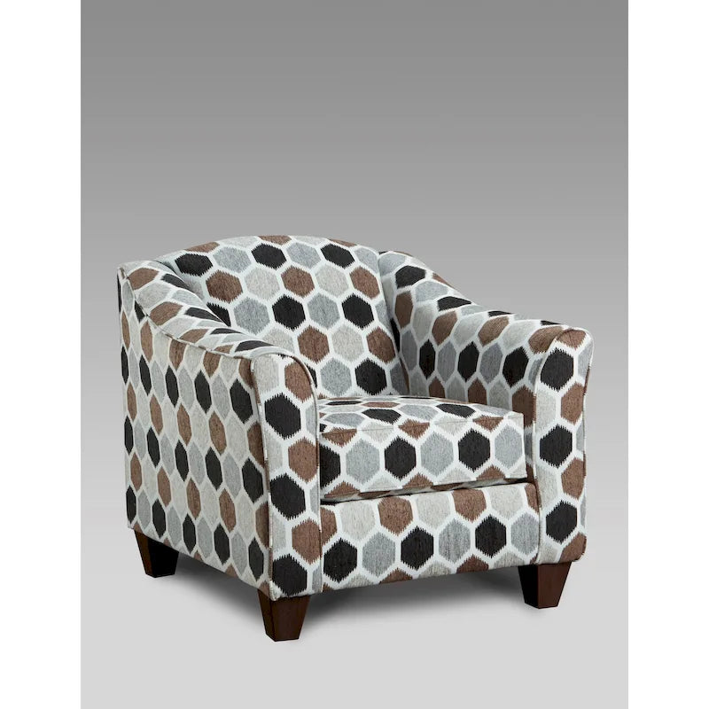 Fauteuil d'appoint dossier coussins tissu contemporain Camero
