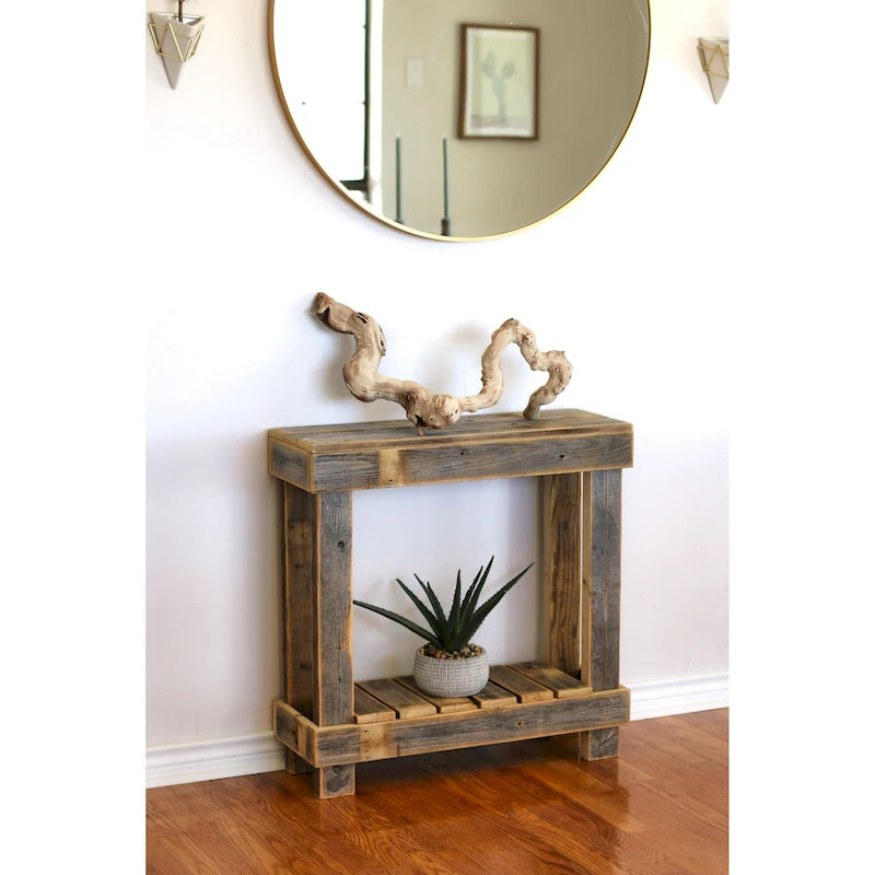 Natural 30x10x30 Entry Console