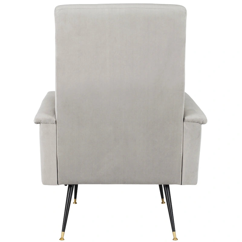 Fauteuil club rétro moderne du milieu du siècle – 71L x 89P x 94H cm