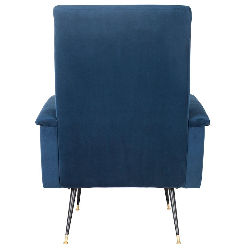 Fauteuil club rétro moderne du milieu du siècle – 71L x 89P x 94H cm