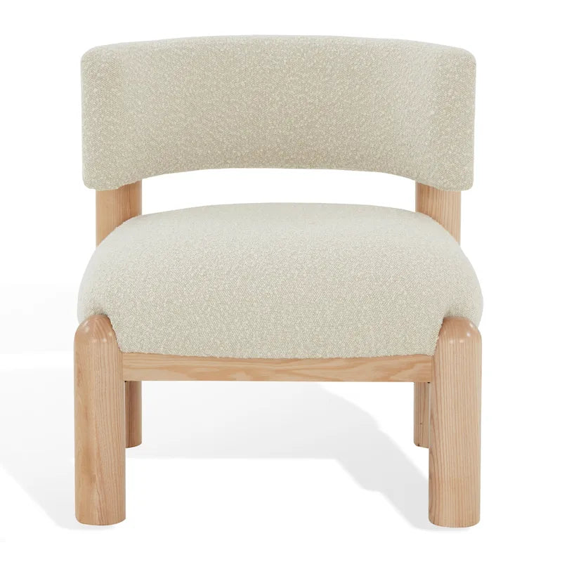 Fauteuil d'appoint en fausse fourrure Dineke - L 66 cm x P 66 cm x H 71 cm - L66xP66xH71