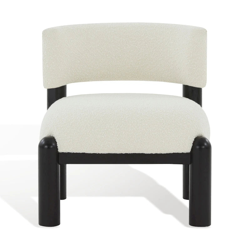 Fauteuil d'appoint en fausse fourrure Dineke - L 66 cm x P 66 cm x H 71 cm - L66xP66xH71